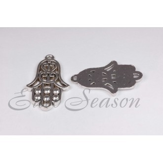 Подвеска мет.№625 20х34мм цв.Silver (цена за 1шт)